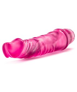 B Yours Vibe 6 Realistic 9.25 In. Vibrating Dildo Pink