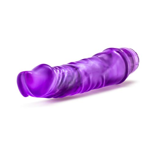 B Yours Vibe 6 Realistic 9.25 In. Vibrating Dildo Purple - Image 4