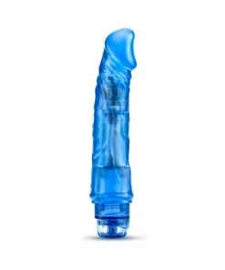 Alternative view of B Yours Vibe 6 Realistic 9.25 In. Vibrating Dildo Blue