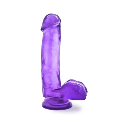 B Yours Sweet 'N Hard 1 Realistic 7 In. Dildo With Balls Purple - Image 2