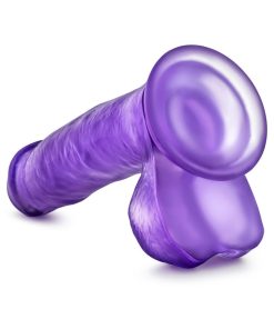 B Yours Sweet 'N Hard 1 Realistic 7 In. Dildo With Balls Purple