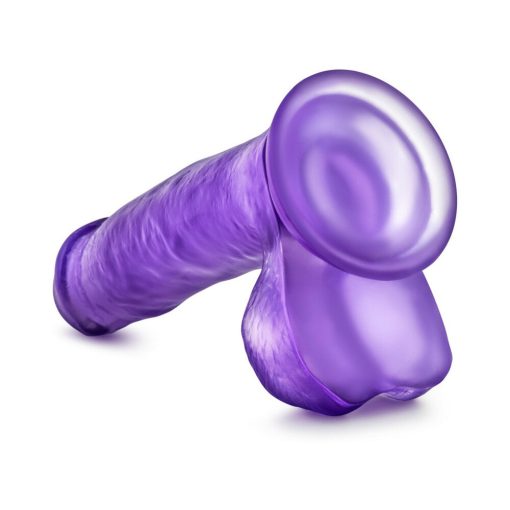 B Yours Sweet 'N Hard 1 Realistic 7 In. Dildo With Balls Purple - Image 5