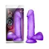 B Yours Sweet 'N Hard 2 Realistic 7.75 In. Dildo With Balls Purple