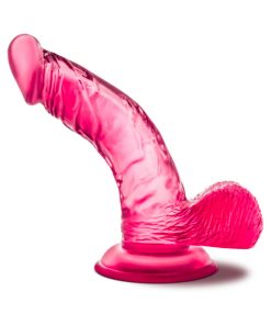 B Yours Sweet 'N Hard 8 Realistic 6.5 In. Dildo With Balls Pink