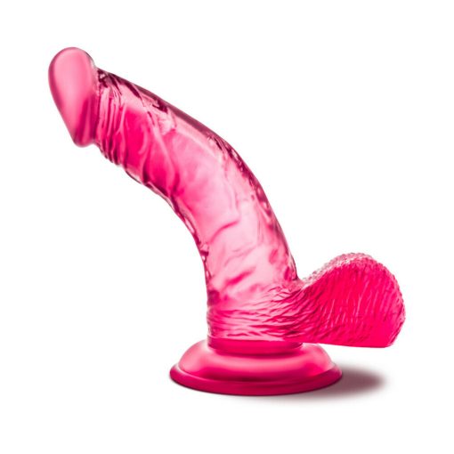 B Yours Sweet 'N Hard 8 Realistic 6.5 In. Dildo With Balls Pink - Image 3