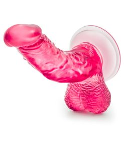 B Yours Sweet 'N Hard 8 Realistic 6.5 In. Dildo With Balls Pink