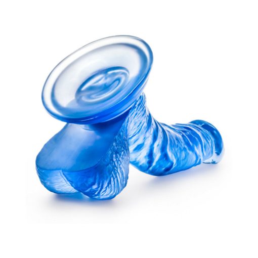 B Yours Sweet 'N Hard 8 Realistic 6.5 In. Dildo With Balls Blue - Image 5