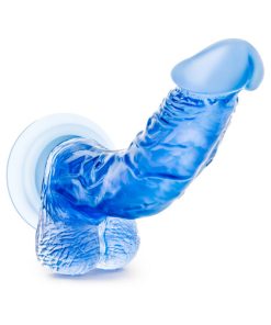 B Yours Sweet 'N Hard 7 Realistic 8.5 In. Dildo With Balls Blue