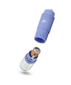 Rose Revitalize Massage Kit With Mini Vibrator & 3 Silicone Attachments Periwinkle
