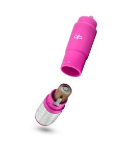 Rose Revitalize Massage Kit With Mini Vibrator & 3 Silicone Attachments Pink