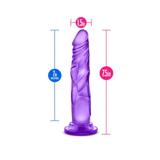 B Yours Sweet 'N Hard 5 Realistic 7.5 In. Dildo Purple - Image 7