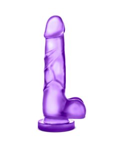 B Yours Sweet 'N Hard 4 Realistic 7 In. Dildo With Balls Purple