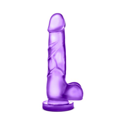 B Yours Sweet 'N Hard 4 Realistic 7 In. Dildo With Balls Purple - Image 3