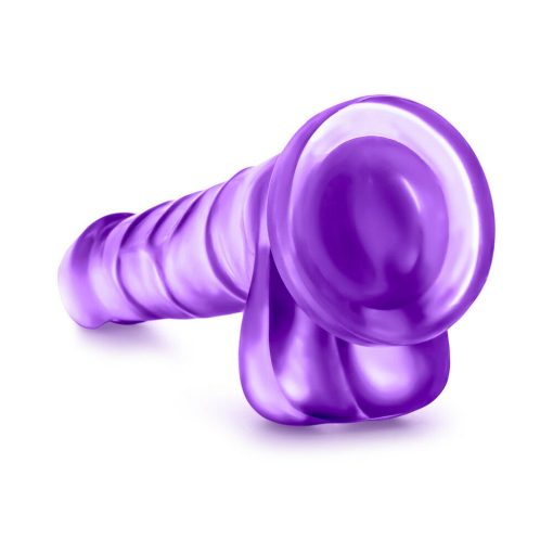 B Yours Sweet 'N Hard 4 Realistic 7 In. Dildo With Balls Purple - Image 5