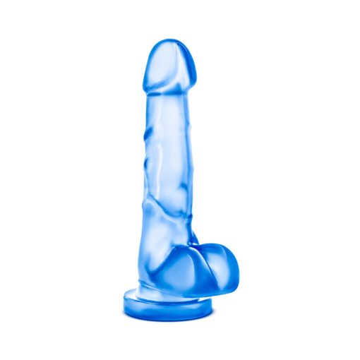 B Yours Sweet 'N Hard 4 Realistic 7 In. Dildo With Balls Blue - Image 3