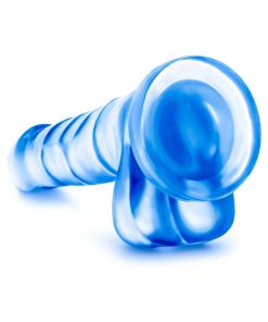 B Yours Sweet 'N Hard 4 Realistic 7 In. Dildo With Balls Blue