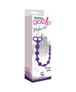 Curve Toys Gossip Perfect 10 Silicone Anal Beads Violet
