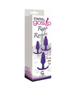 Gossip Rump Rockers 3-Piece Silicone Anal Plug Training Set Violet