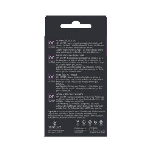 Sensuva On Ultra Arousal Oil 5 Ml - Image 2