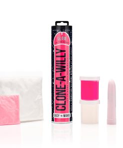 Clone-A-Willy Diy Vibrating Dildo Kit Glow-In-The-Dark Hot Pink
