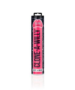 Clone-A-Willy Diy Vibrating Dildo Kit Glow-In-The-Dark Hot Pink