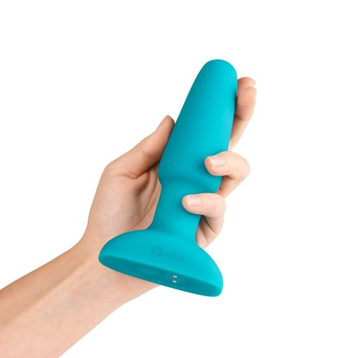 B-Vibe Rimming 2 Rotating And Vibrating Remote Control Plug Teal - Image 5