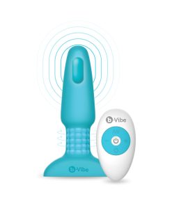 B-Vibe Rimming 2 Rotating And Vibrating Remote Control Plug Teal