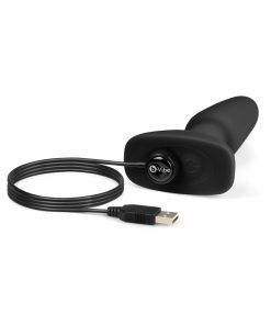 B-Vibe Rimming 2 Rotating And Vibrating Remote Control Plug Black