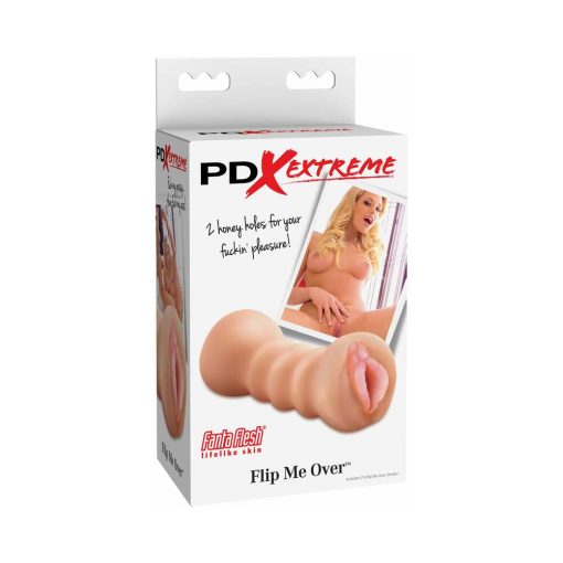 Pdx Flip Me Over Dual-Ended Stroker Beige
