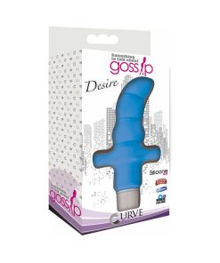 Curve Toys Gossip Desire Waterproof Silicone Anal Vibrator Azure