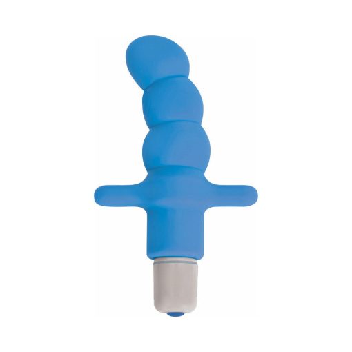 Curve Toys Gossip Desire Waterproof Silicone Anal Vibrator Azure - Image 2