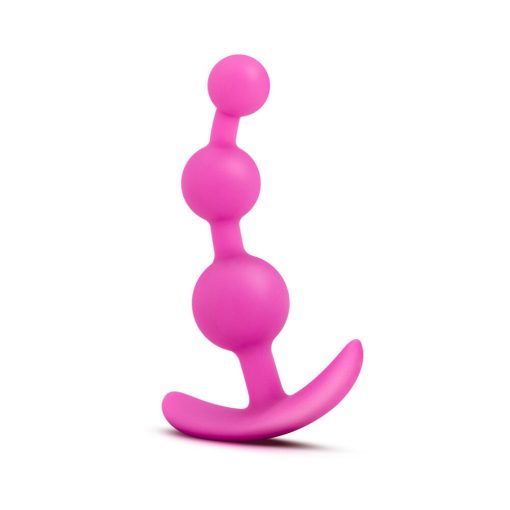 Luxe Be Me 3 Silicone Anal Beads Plug Pink - Image 2