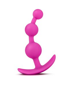 Luxe Be Me 3 Silicone Anal Beads Plug Pink