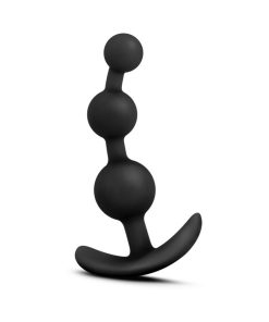 Luxe Be Me 3 Silicone Anal Beads Plug Black