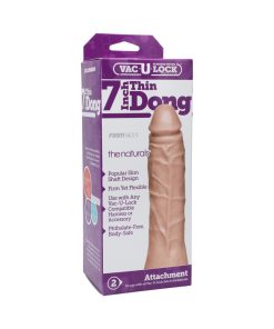 Vac-U-Lock - 7 Inch Thin Dong - The Naturals White