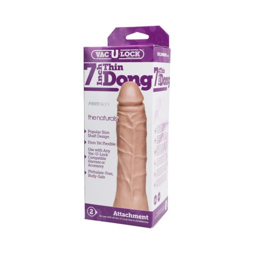 Vac-U-Lock - 7 Inch Thin Dong - The Naturals White - Image 3