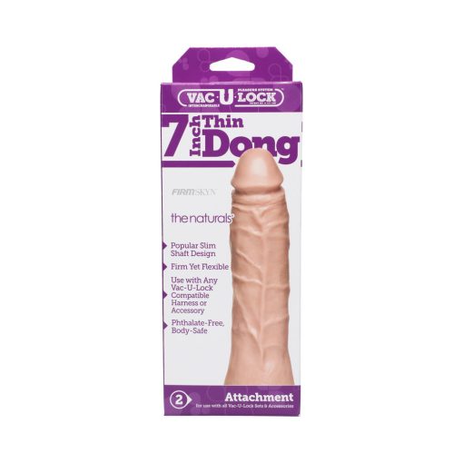 Vac-U-Lock - 7 Inch Thin Dong - The Naturals White - Image 4