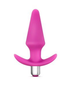 Luxe Discover Vibrating Silicone Anal Plug Pink