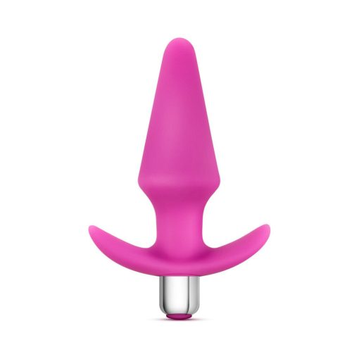 Luxe Discover Vibrating Silicone Anal Plug Pink - Image 2