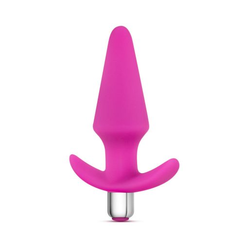 Luxe Discover Vibrating Silicone Anal Plug Pink - Image 3