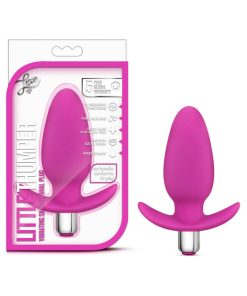 Luxe Little Thumper Vibrating Silicone Anal Plug Pink