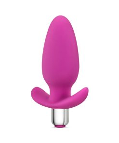 Luxe Little Thumper Vibrating Silicone Anal Plug Pink