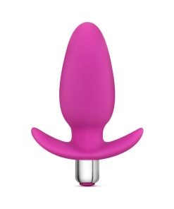 Luxe Little Thumper Vibrating Silicone Anal Plug Pink