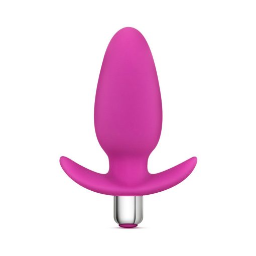 Luxe Little Thumper Vibrating Silicone Anal Plug Pink - Image 3
