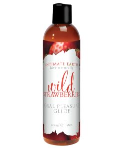 Intimate Earth Succulent Strawberries Flavored Glide 120 Ml/4 Oz