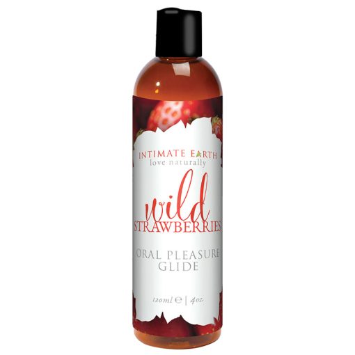 Intimate Earth Succulent Strawberries Flavored Glide 120 Ml/4 Oz