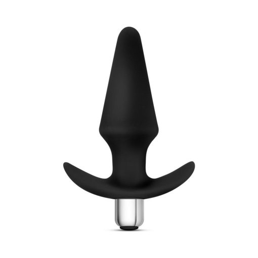 Luxe Discover Vibrating Silicone Anal Plug Black - Image 2