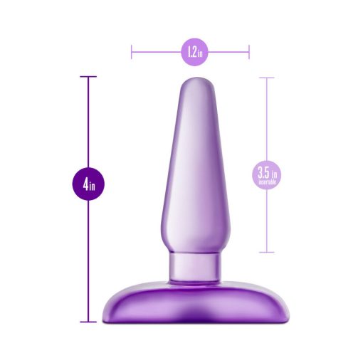 B Yours Eclipse Pleaser Anal Plug Small Purple - Image 5