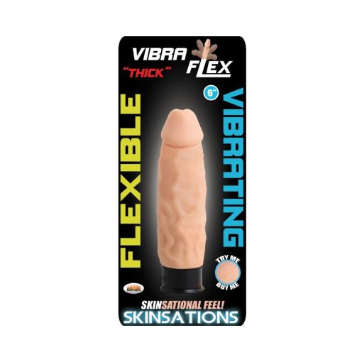 Skinsations Thick Vibraflex/6In Dildo 12 Functions