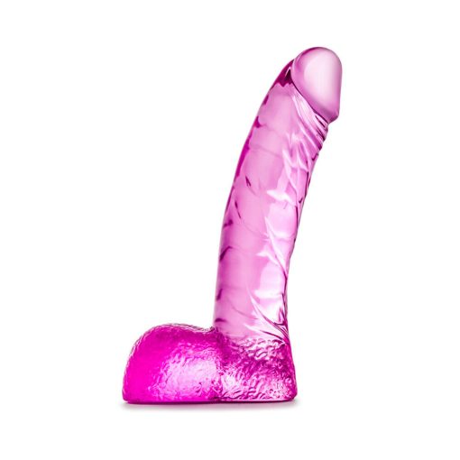 Naturally Yours Ding Dong Realistic 5.5 In. Dildo With Balls Pink - Image 2